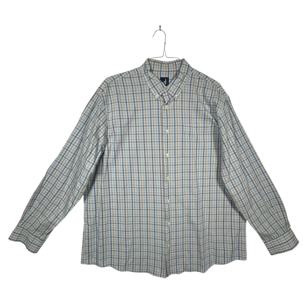 Johnnie-O Mens Plaid Button Down Long Sleeve Shirt XXL